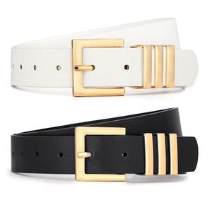 3/$15 | Pack of 2 Faux Leather Belts
